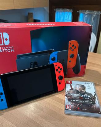 Nintendo switch + the witcher 3 completo