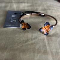 KLK gioielli set bracciale ed anello  con fiori