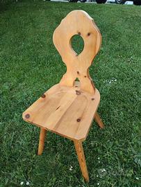sedia stile tirolese 
