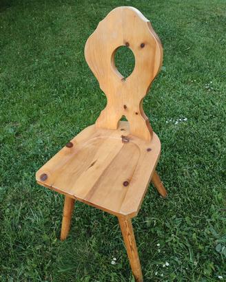 sedia stile tirolese 