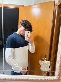Pullover uomo blu navy taglia L
