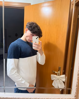 Pullover uomo blu navy taglia L