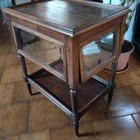 mobiletto da salotto legno e vetro 