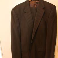 Abito uomo ZARA gessato marrone completo