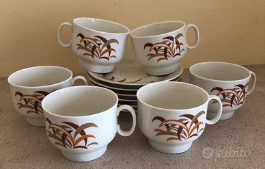 Set 6 tazze con piattino Richard Ginori