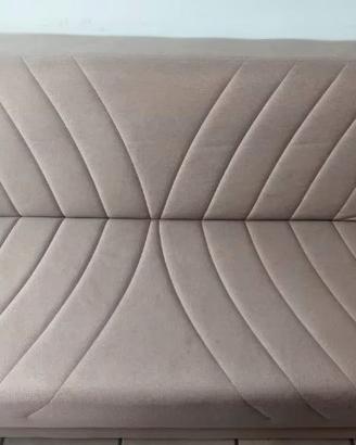 1 divano letto tre posti beige con cassettone