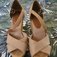 Zeppe Tommy Hilfiger beige usate tg. 36