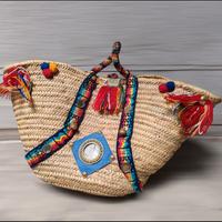 borsa in paglia originale vintage 