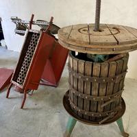 Torchio per uva, diraspatrice e attrezzature vino