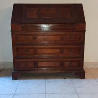 Mobile scrittoio in legno con 3 cassetti