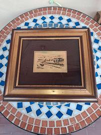 Quadro laminato oro certificato