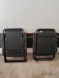 Coppia di sedie a sdraio da giardino