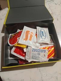 collezione di bustine di zucchero 