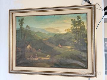 Quadro dipinto a mano su tela storico