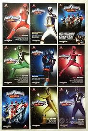 9 figurine adesive Power Rangers S.P.D. JETIX