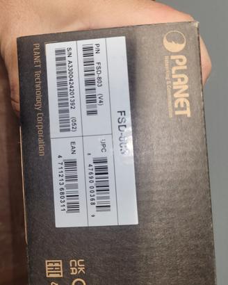Switch Ethernet PLANET FSD-803 8 porte 10/100 Mbps