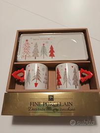 Porcellana Mercury Home tazzine Natale oro zecchin