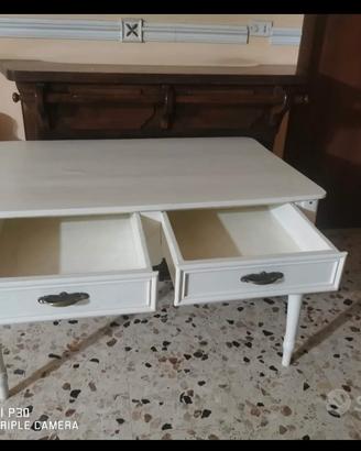 tavolo scrivania con cassettera 