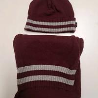 Set sciarpa + Berretto Kappa Granata