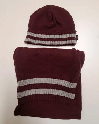 Set sciarpa + Berretto Kappa Granata