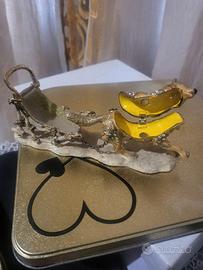 statua cane da slitta porta ninnoli