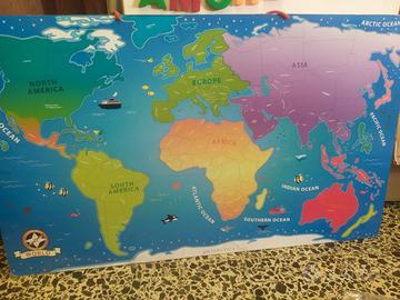 Planisfero magnetico puzzle