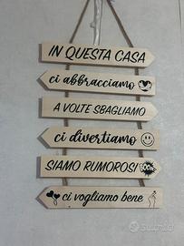 Arazzo da parete in legno