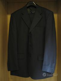 Completo grigio gessato alessandro reale tg 48