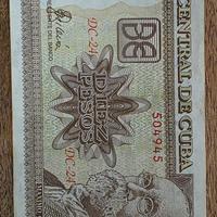 banconota 10 pesos cuba