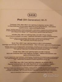 Ipad 64 GB WI-FI 9th Generation