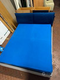 Letto matrimoniale completo di rete e materasso