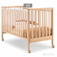 Lettino in legno completo