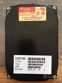 Hard Disk Conner CP3041 40Mb 1989 Vintage ATA IDE