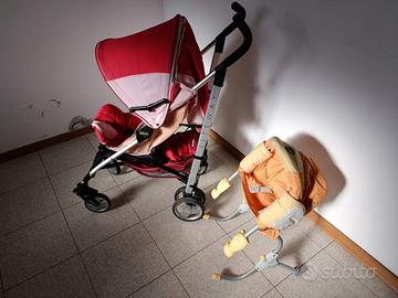 Passeggino CHICCO e seggiolino per tavolo CHICCO