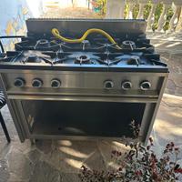 Stufa Professionale MBM, 6 Fuochi  Perfetta
