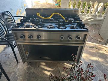 Stufa Professionale MBM, 6 Fuochi  Perfetta