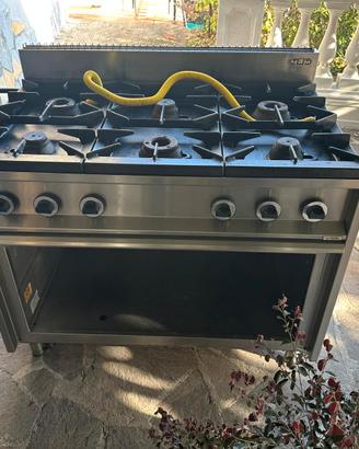 Stufa Professionale MBM, 6 Fuochi  Perfetta