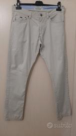 Pantalone uomo "Cotton&Silk", color beige.