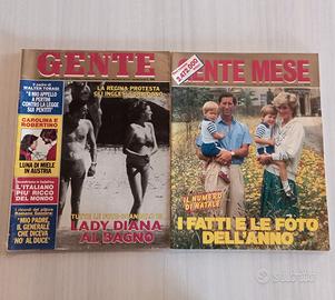 2 Riviste GENTE 1982 e 1987 Speciali LADY DIANA 