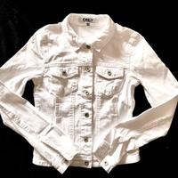 Giubbino di jeans bianco Only