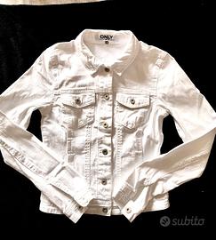 Giubbino di jeans bianco Only