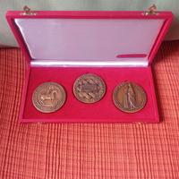 TRITTICO  MEDAGLIE  BRONZO   "CITTA'  DI  PAVIA"
