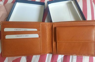 portafoglio in vera pelle Gianfranco Corti NUOVO