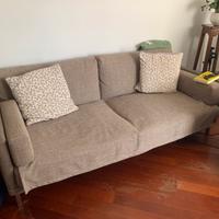 Divano misura 2mt in tessuto ed ecopelle ignifuga