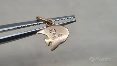 Ciondolo Pesce Angelo in Oro 9 kt  misura piccola