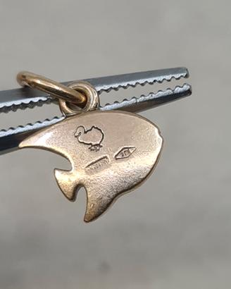 Ciondolo Pesce Angelo in Oro 9 kt  misura piccola