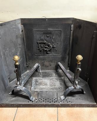 Piastre camino poligonale in ghisa