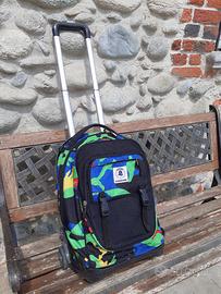 zaino scuola invicta con trolley staccabile