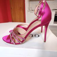 Sandali con tacchi alti Guess fucsia 