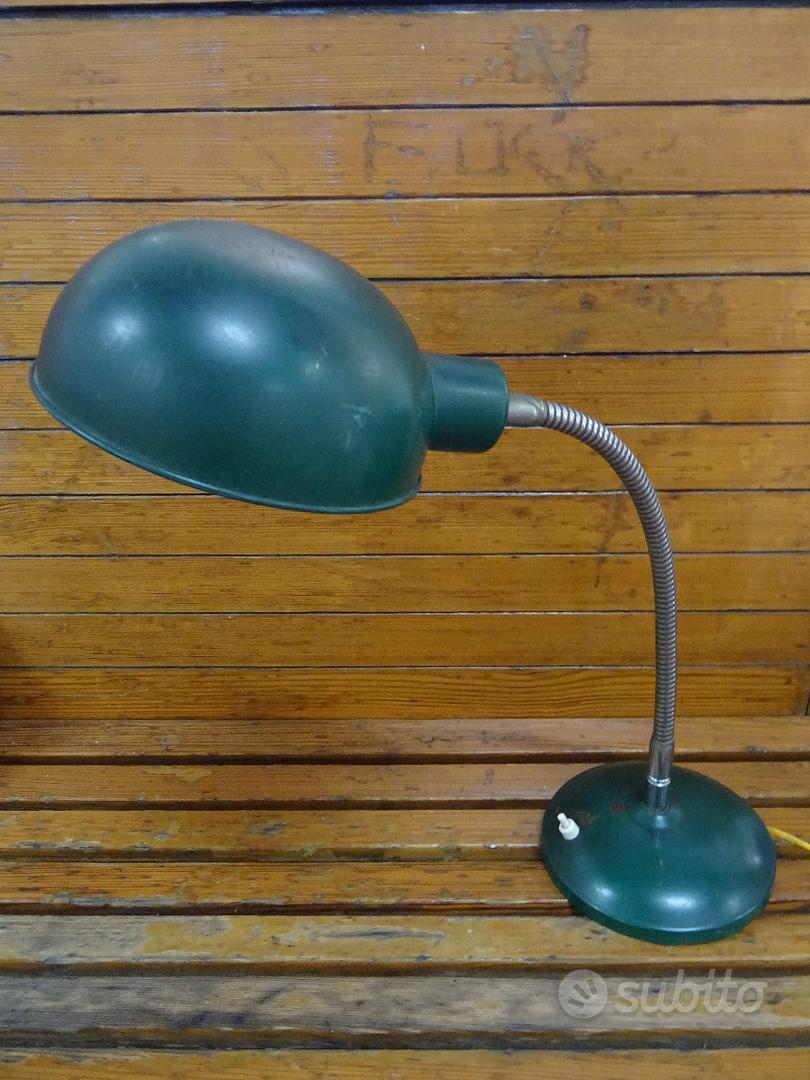 Lampada Da Scrivania Vintage Ralph - Design Colorato Corallo/Giallo/Blu/Verde, Compatibile E27, 14x57 Cm - Foto 7